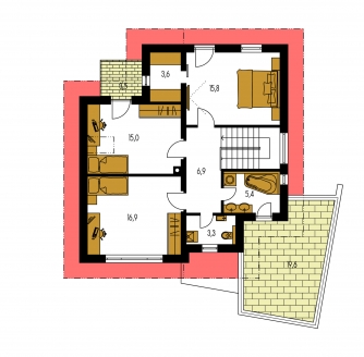 Floor plan of second floor - TREND 278